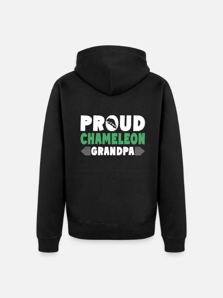 Chameleon Gifts - Unisex Premium Organic Zip Hoodie - black