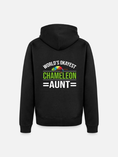 Chameleon Gifts - Unisex Premium Organic Zip Hoodie - black