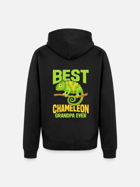 Chameleon Gifts - Unisex Premium Organic Zip Hoodie - black