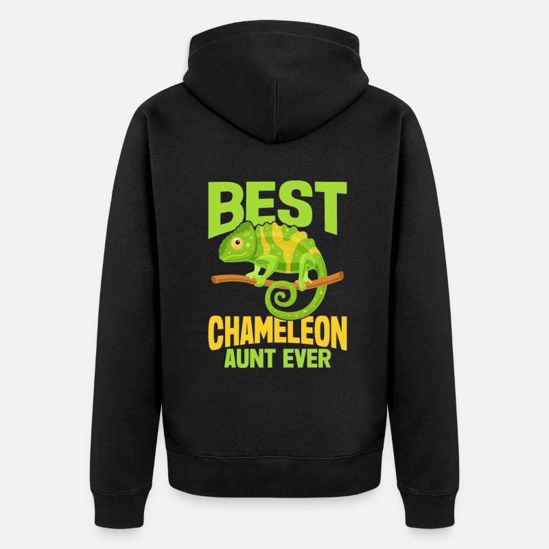 Cadeaux Caméléon - Veste à capuche bio Premium Unisexe - noir