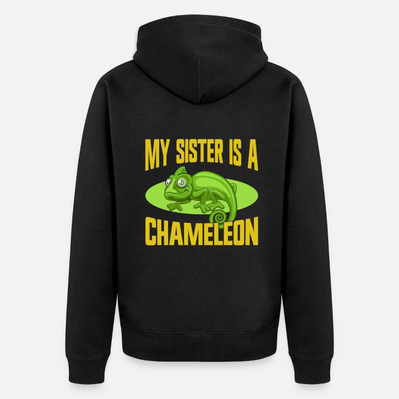 Cadeaux Caméléon - Veste à capuche bio Premium Unisexe - noir