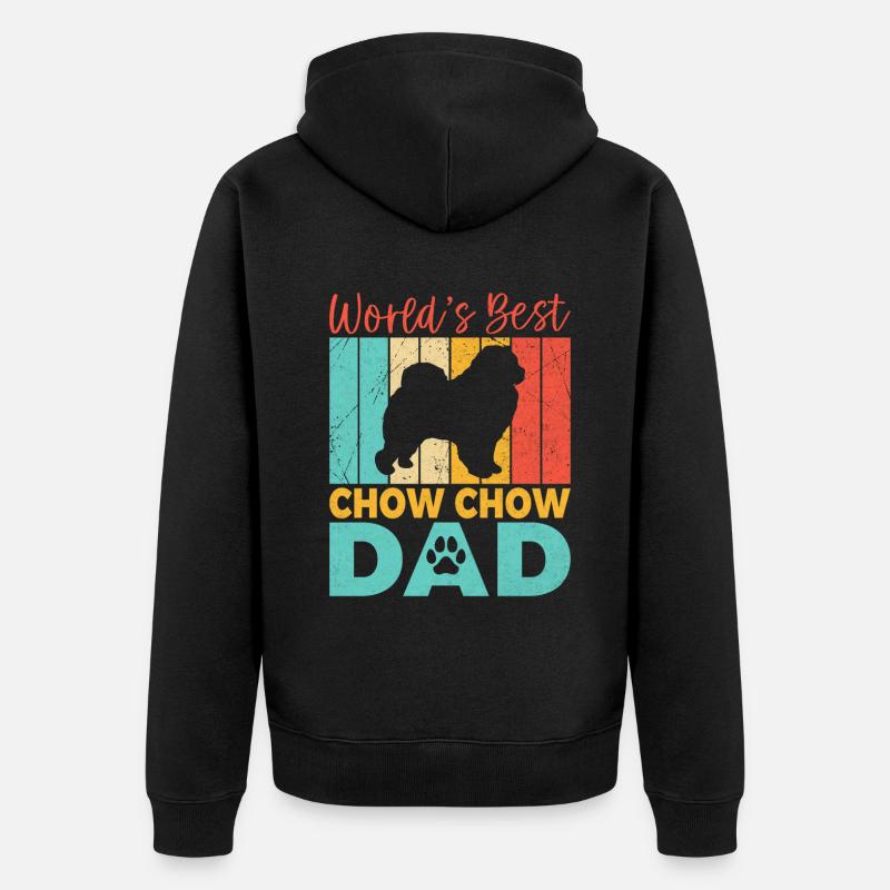 Cadeaux Chow Chow - Veste à capuche bio Premium Unisexe - noir