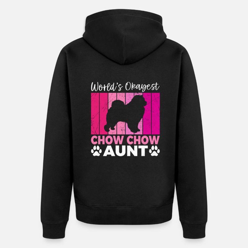 Cadeaux Chow Chow - Veste à capuche bio Premium Unisexe - noir