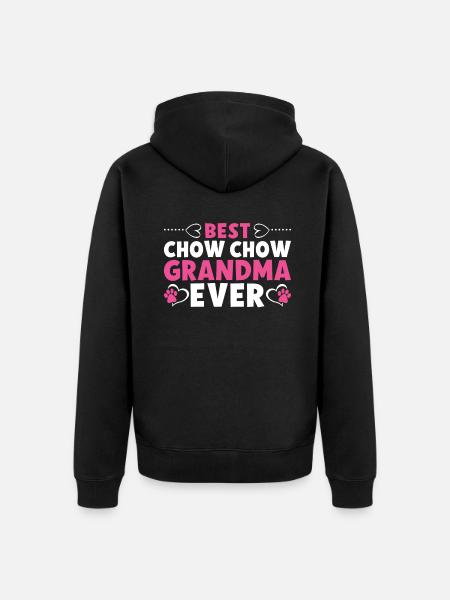 Chow Chow Gifts - Unisex Premium Organic Zip Hoodie - black