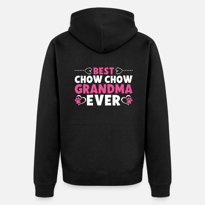 Cadeaux Chow Chow - Veste à capuche bio Premium Unisexe - noir