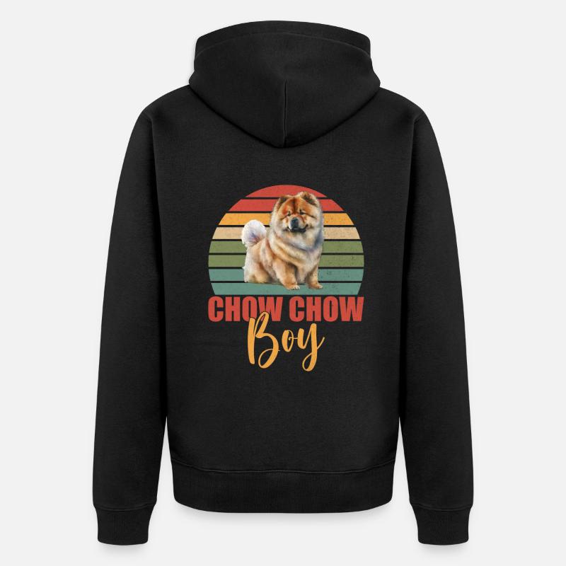 Cadeaux Chow Chow - Veste à capuche bio Premium Unisexe - noir