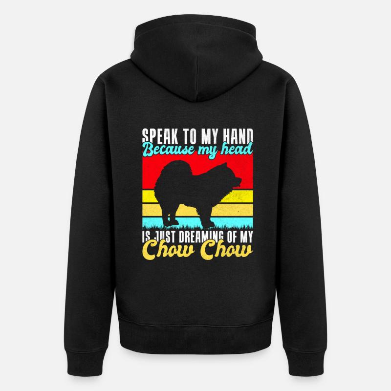 Cadeaux Chow Chow - Veste à capuche bio Premium Unisexe - noir