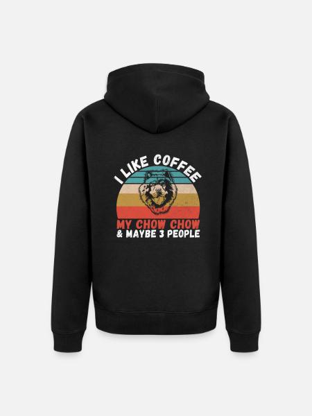 Chow Chow Gifts - Unisex Premium Organic Zip Hoodie - black