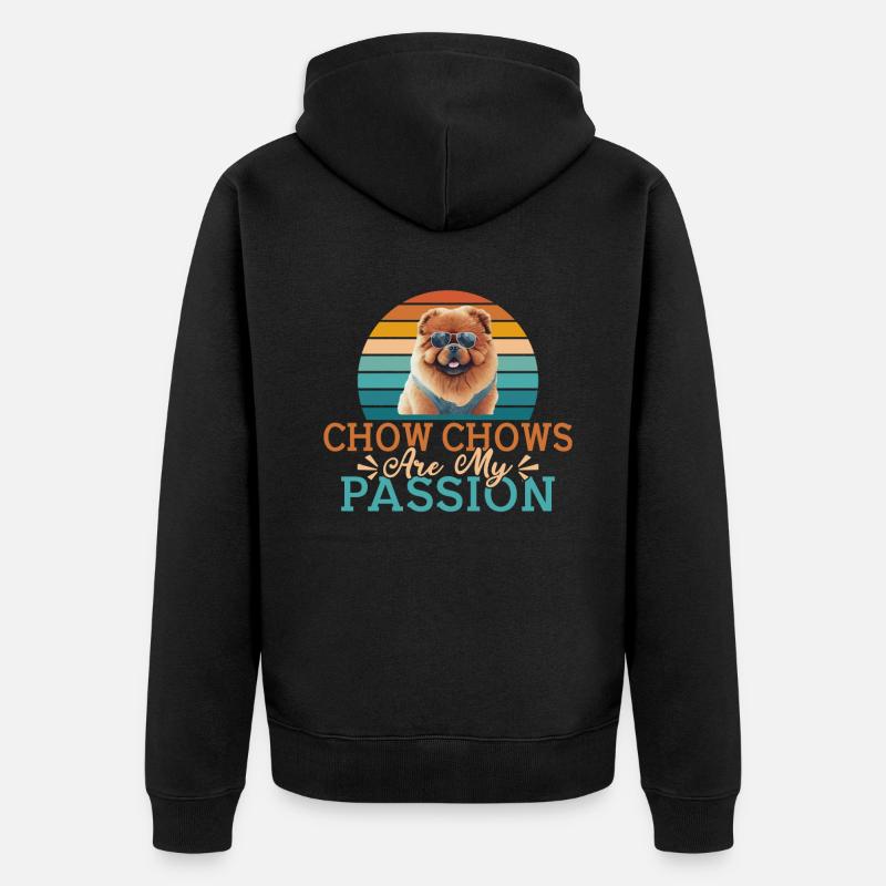 Cadeaux Chow Chow - Veste à capuche bio Premium Unisexe - noir