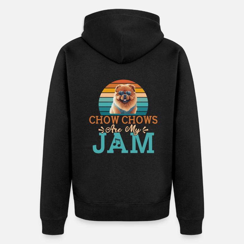 Cadeaux Chow Chow - Veste à capuche bio Premium Unisexe - noir