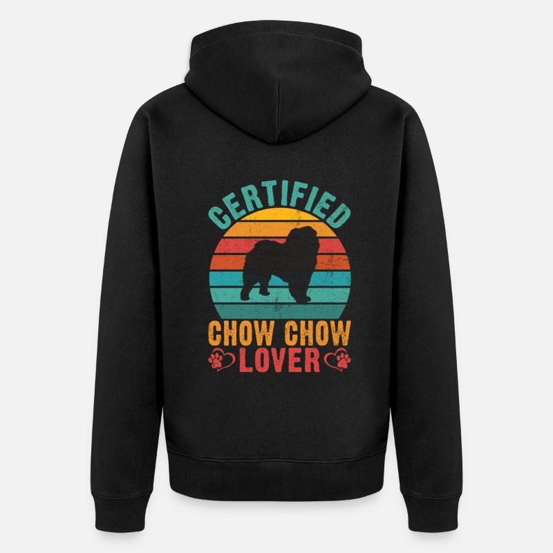 Cadeaux Chow Chow - Veste à capuche bio Premium Unisexe - noir