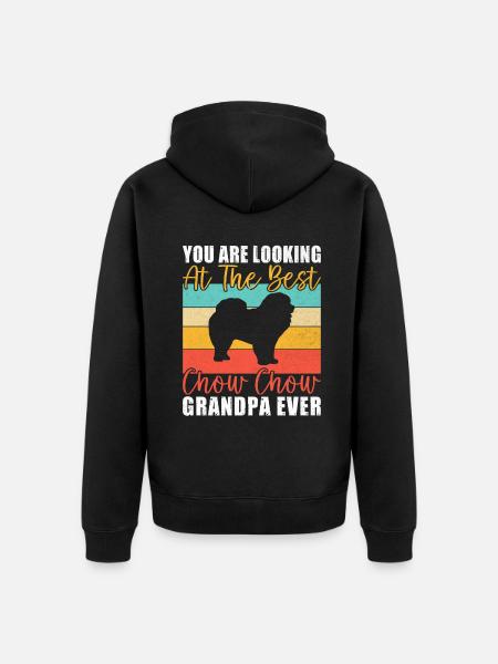 Chow Chow Gifts - Unisex Premium Organic Zip Hoodie - black