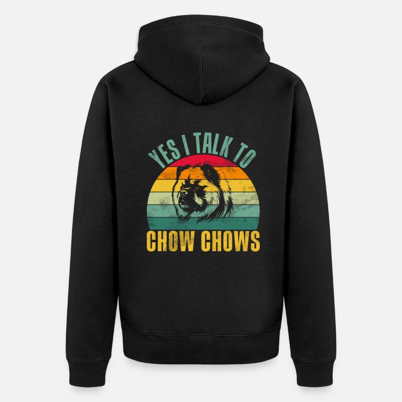 Cadeaux Chow Chow - Veste à capuche bio Premium Unisexe - noir