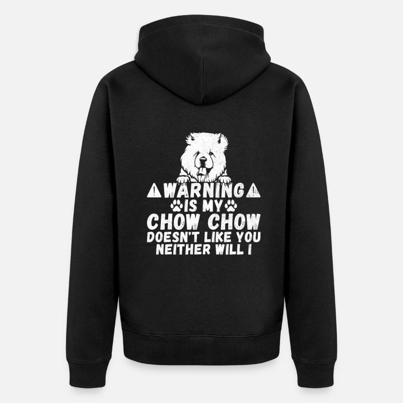Cadeaux Chow Chow - Veste à capuche bio Premium Unisexe - noir