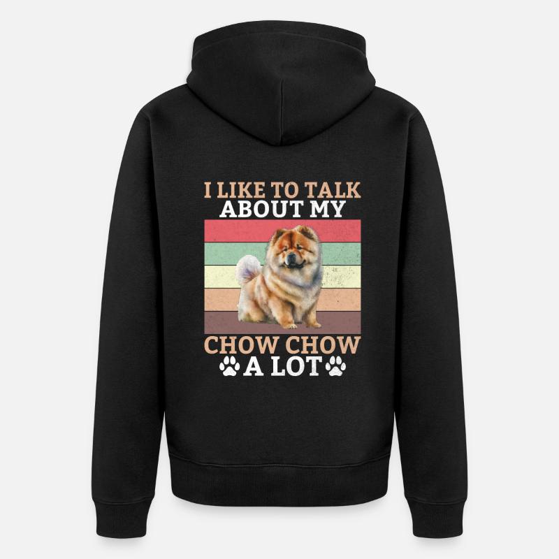 Cadeaux Chow Chow - Veste à capuche bio Premium Unisexe - noir