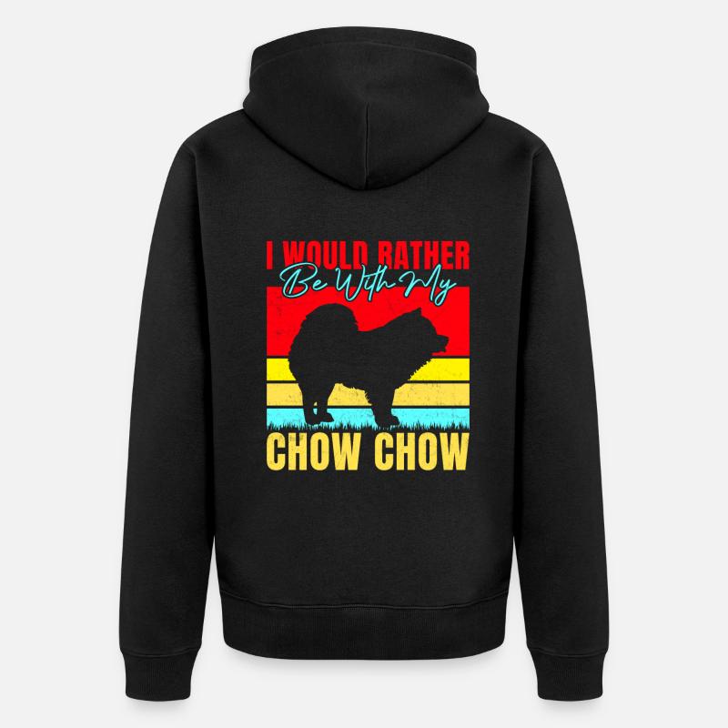 Cadeaux Chow Chow - Veste à capuche bio Premium Unisexe - noir