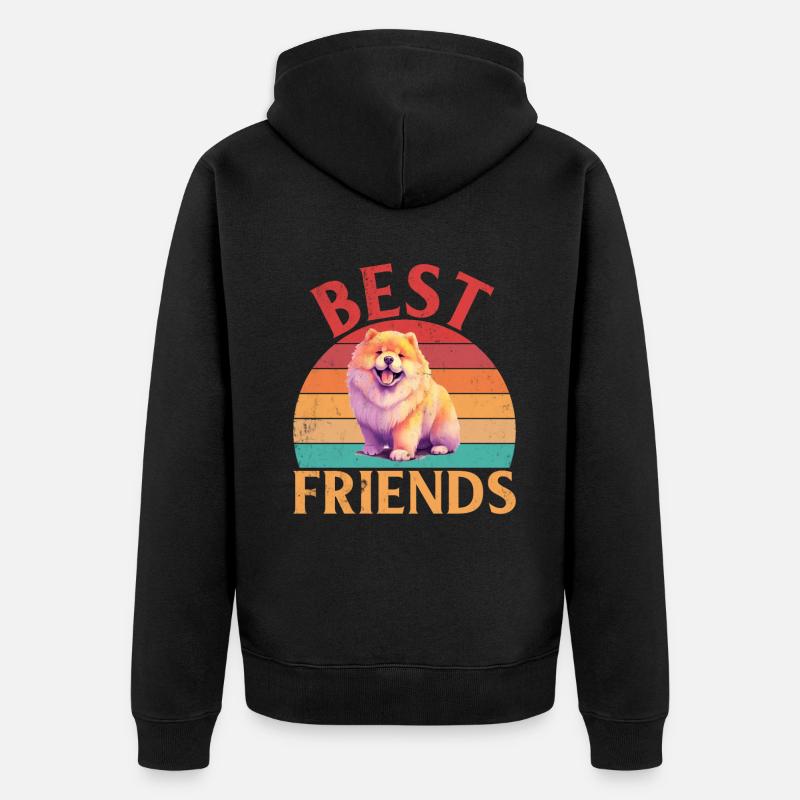 Cadeaux Chow Chow - Veste à capuche bio Premium Unisexe - noir