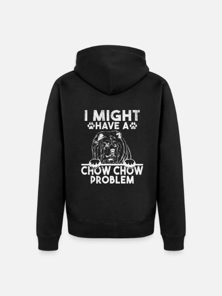 Chow Chow Gifts - Unisex Premium Organic Zip Hoodie - black