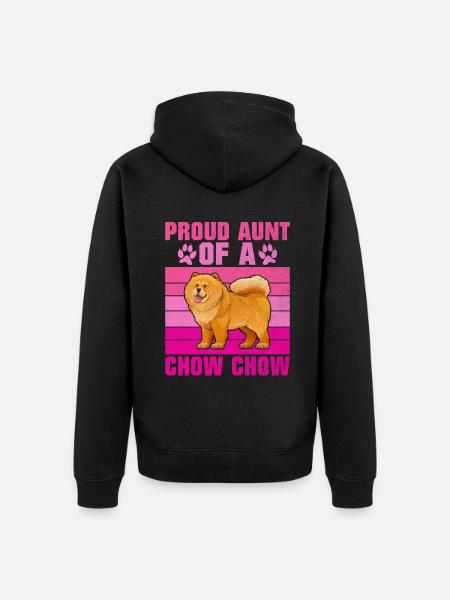Chow Chow Gifts - Unisex Premium Organic Zip Hoodie - black