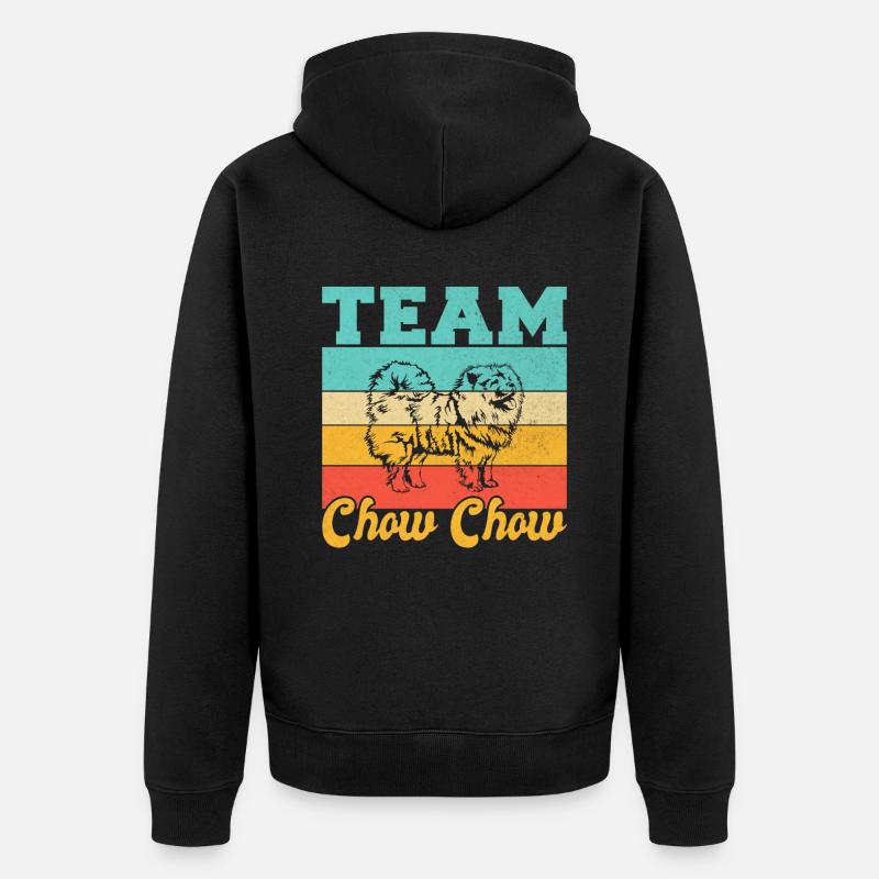 Cadeaux Chow Chow - Veste à capuche bio Premium Unisexe - noir