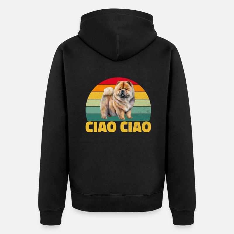 Cadeaux Chow Chow - Veste à capuche bio Premium Unisexe - noir
