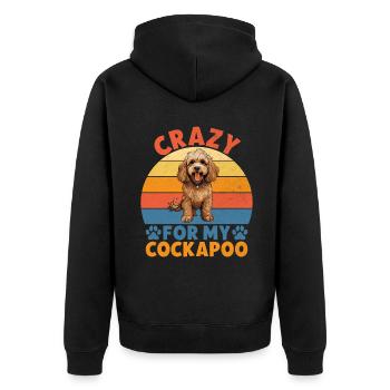Cadeaux Cockapoo - Veste à capuche bio Premium Unisexe - noir - Dos - Nico (187cm)