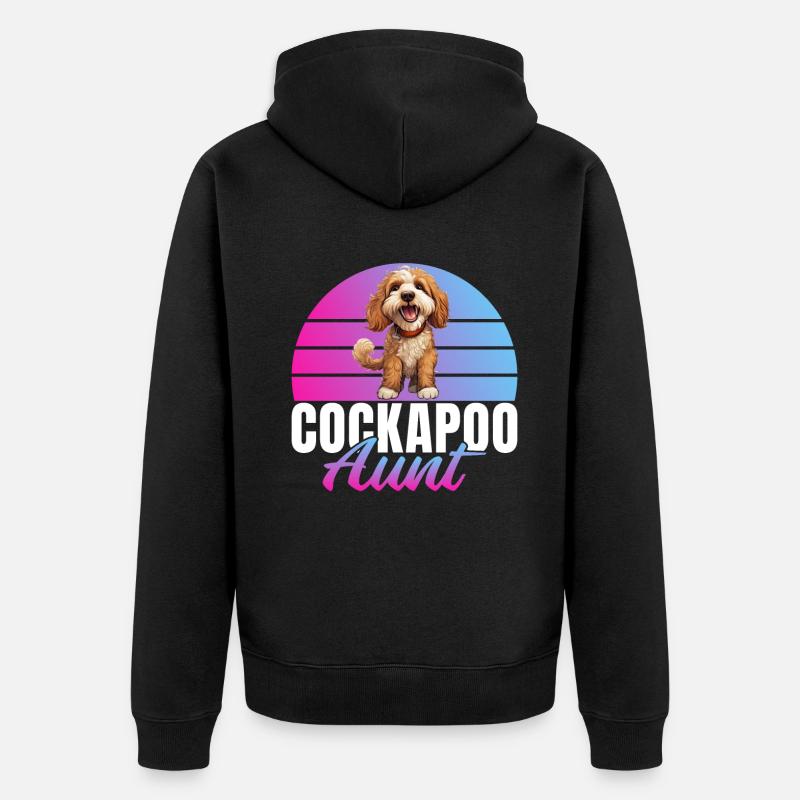 Cockapoo Gifts - Unisex Premium Bio Zip Hoodie - Schwarz
