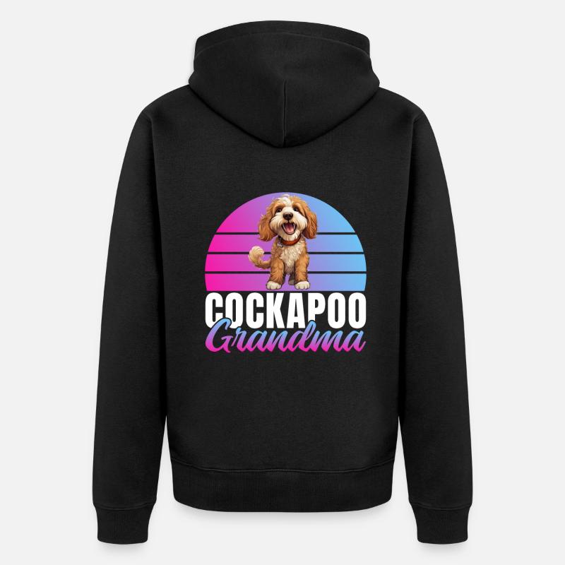 Cockapoo Gifts - Unisex Premium Organic Zip Hoodie - black