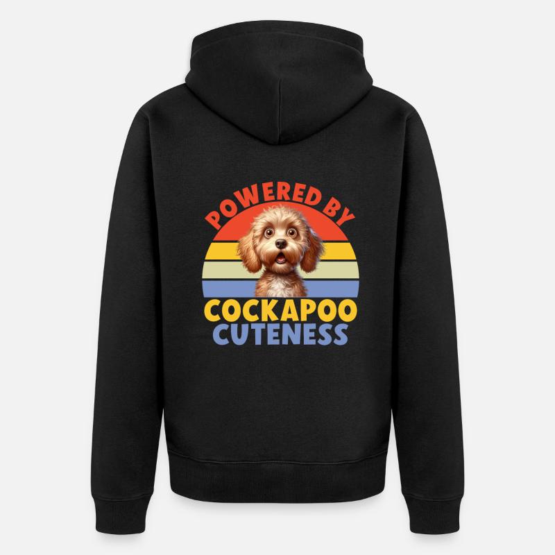 Cockapoo Gifts - Unisex Premium Bio Zip Hoodie - Schwarz