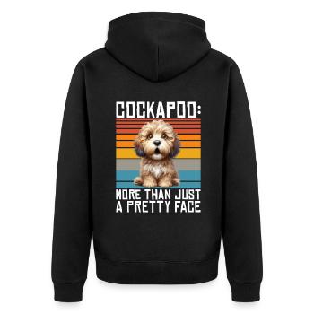 Cadeaux Cockapoo - Veste à capuche bio Premium Unisexe - noir - Dos - Nico (187cm)