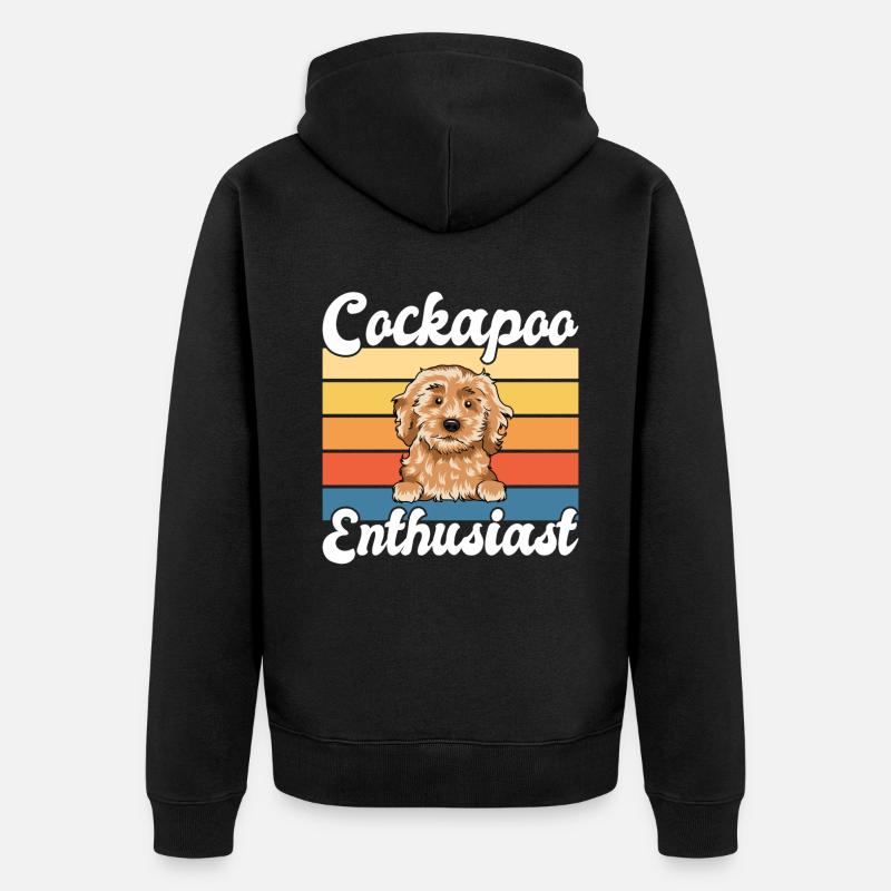 Cockapoo Gifts - Unisex Premium Bio Zip Hoodie - Schwarz
