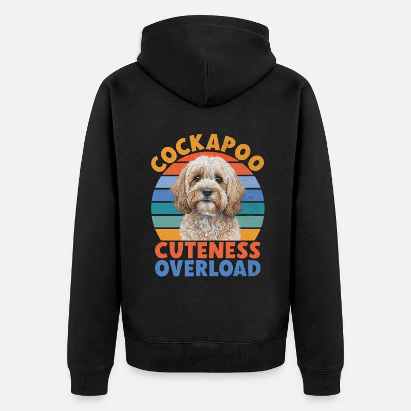 Cockapoo Gifts - Unisex Premium Bio Zip Hoodie - Schwarz