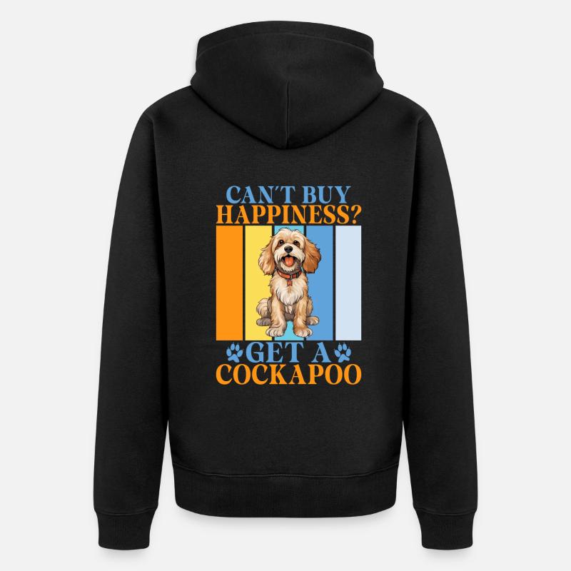 Cockapoo Gifts - Unisex Premium Organic Zip Hoodie - black
