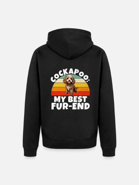 Cockapoo Gifts - Unisex Premium Organic Zip Hoodie - black