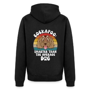 Cadeaux Cockapoo - Veste à capuche bio Premium Unisexe - noir - Dos - Nico (187cm)