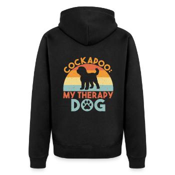 Cadeaux Cockapoo - Veste à capuche bio Premium Unisexe - noir - Dos - Nico (187cm)