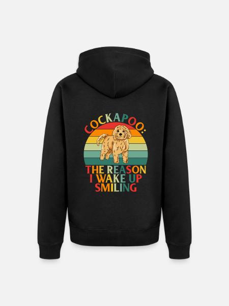 Cockapoo Gifts - Unisex Premium Bio Zip Hoodie - Schwarz