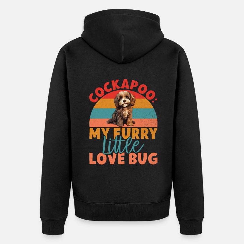 Cadeaux Cockapoo - Veste à capuche bio Premium Unisexe - noir