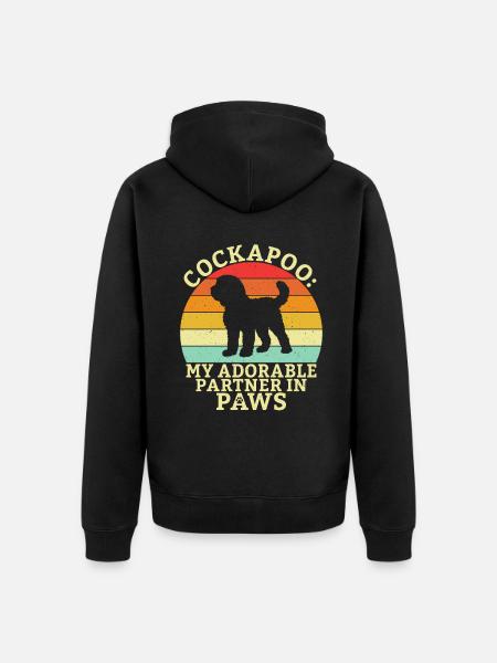 Cockapoo Gifts - Unisex Premium Organic Zip Hoodie - black