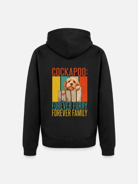 Cadeaux Cockapoo - Veste à capuche bio Premium Unisexe - noir