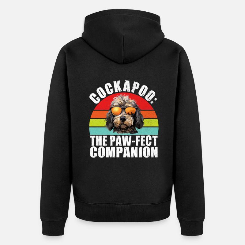 Cockapoo Gifts - Unisex Premium Bio Zip Hoodie - Schwarz
