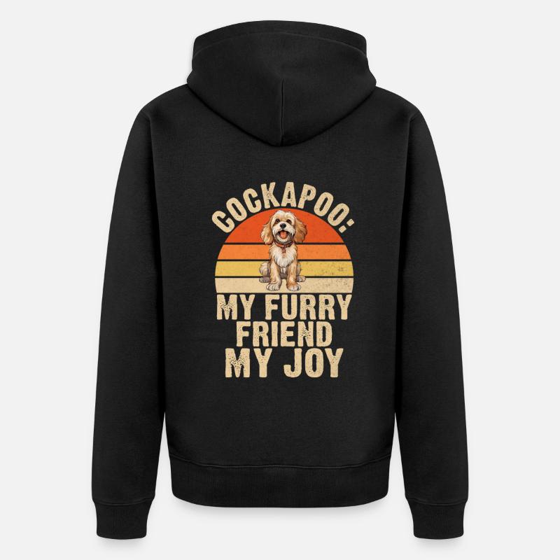 Cockapoo Gifts - Unisex Premium Bio Zip Hoodie - Schwarz