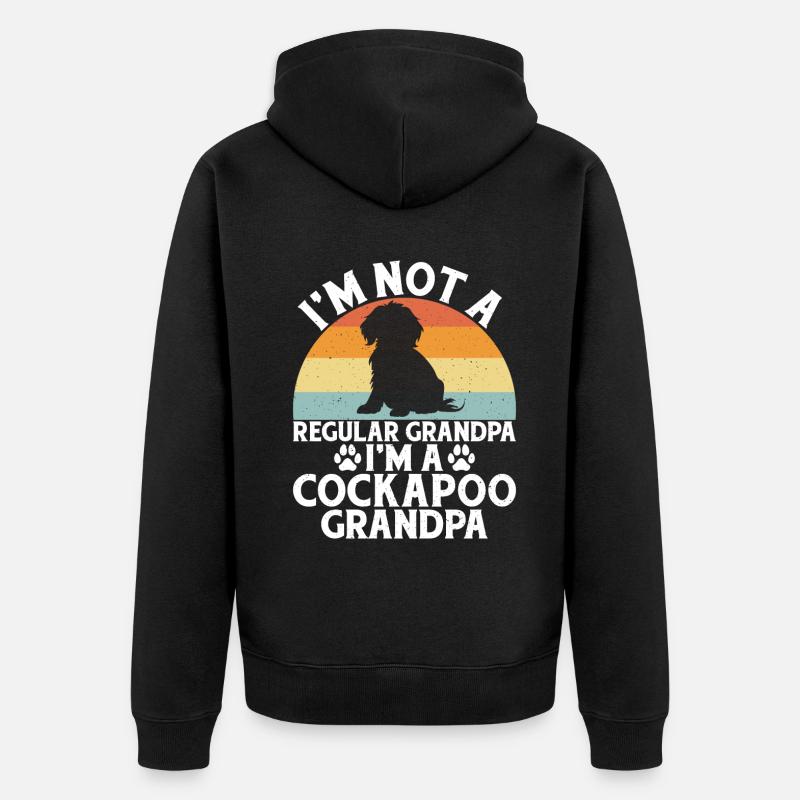 Cadeaux Cockapoo - Veste à capuche bio Premium Unisexe - noir