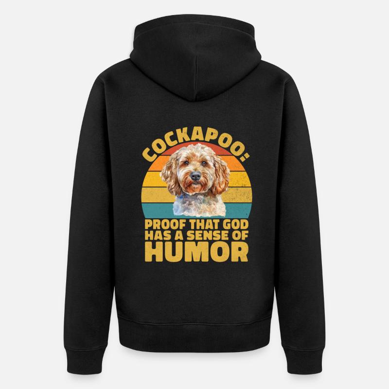 Cockapoo Gifts - Unisex Premium Bio Zip Hoodie - Schwarz