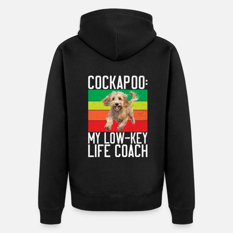 Cockapoo Gifts - Unisex Premium Bio Zip Hoodie - Schwarz