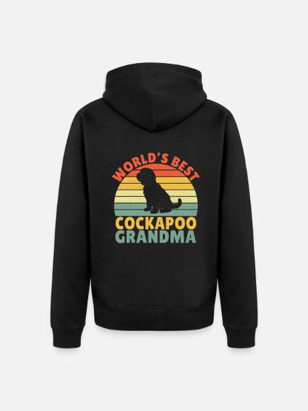 Cockapoo Gifts - Unisex Premium Organic Zip Hoodie - black
