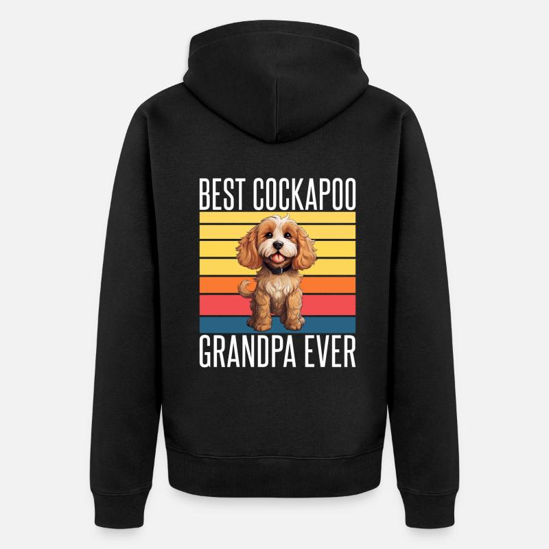 Cockapoo Gifts - Unisex Premium Bio Zip Hoodie - Schwarz