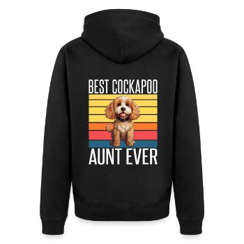 Cadeaux Cockapoo - Veste à capuche bio Premium Unisexe - noir - Dos - Nico (187cm)