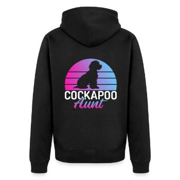 Cadeaux Cockapoo - Veste à capuche bio Premium Unisexe - noir - Dos - Nico (187cm)