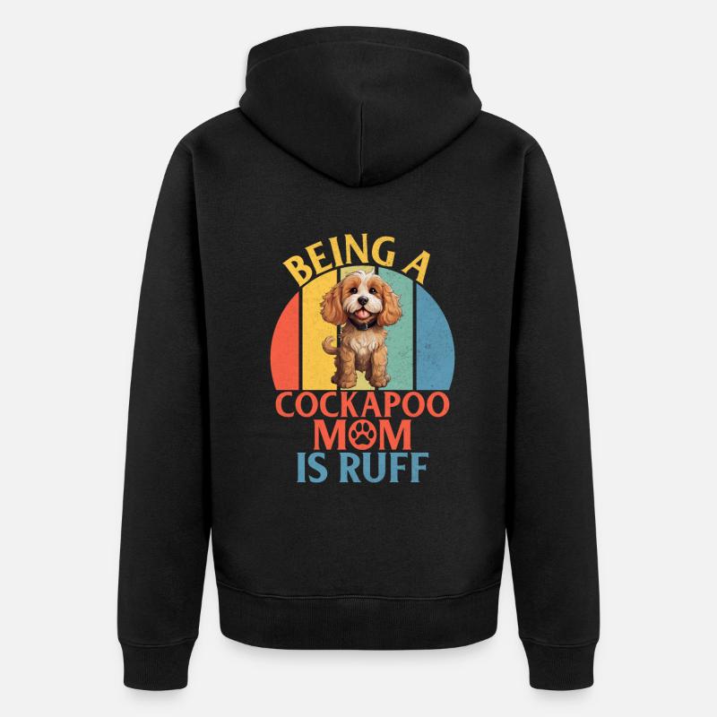 Cadeaux Cockapoo - Veste à capuche bio Premium Unisexe - noir
